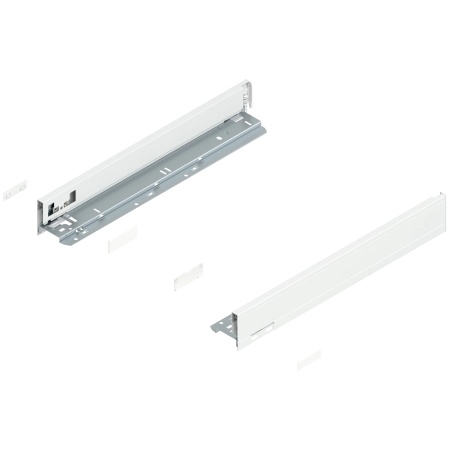 Laterala sertar LEGRABOX N 66.5 mm, NL=450 mm, dr+stg, pure, alb-matase mat