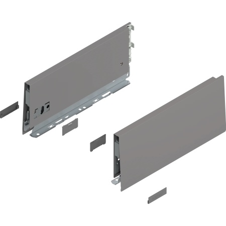 Laterala sertar MERIVOBOX K 300mm, dr+stg gri indiu mat, (129mm)