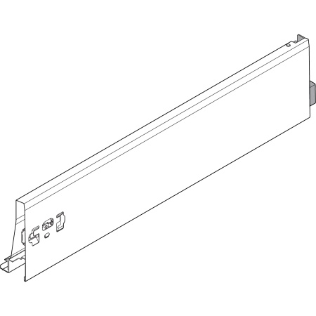 Laterala sertar TANDEMBOX K 450 mm, dreapta, pentru TANDEMBOX antaro, alb sidefat