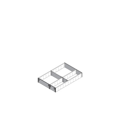 ORGA-LINE, Set compartimentare TANDEMBOX, NL=450mm, latime=291mm inox-periat/gri inchis
