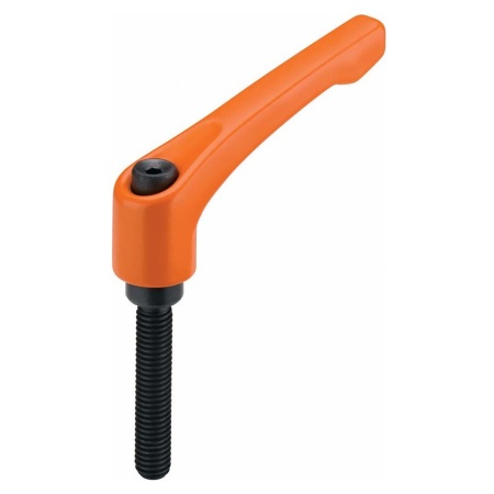 Parghie strangere MINIPRESS top Seria NA, M8x20, culoare negru R9005