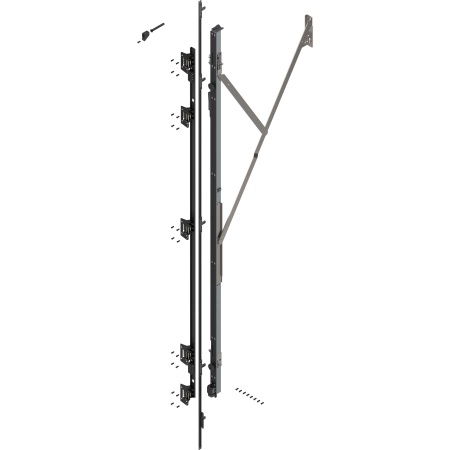 REVEGO uno - Suport balama (set) cu TIP-ON, Inaltime pocket 2557-2706 mm, Dreapta, zincat