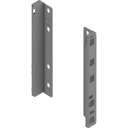 Suport spate sertar, dr+stg MERIVOBOX E (209mm), gri indiu mat