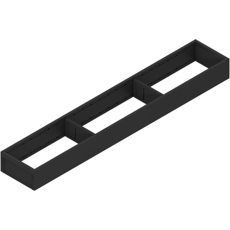 AMBIA-LINE Rama, pt LEGRABOX/MERIVOBOX Sertar, Otel, NL=600 mm, Latime=100 mm, negru-carbon mat