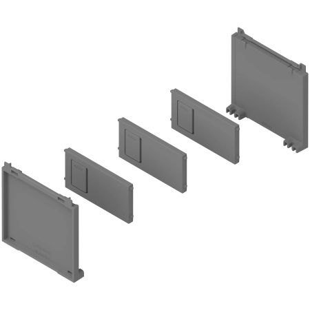 AMBIA-LINE Set pt sticle, pt MERIVOBOX, gri indiu mat
