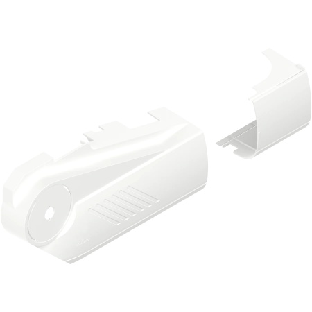 Capac acoperire striat stanga pentru mecanism ridicare AVENTOS HS, pt SERVO-DRIVE, culoare Seidenweiss 21S8001