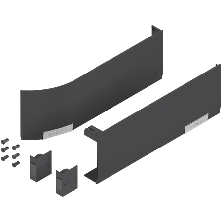 Capac AVENTOS HF/HS/HL top, dreapta+stanga,pt SERVO-DRIVE gri inchis /inox (incl comutator)