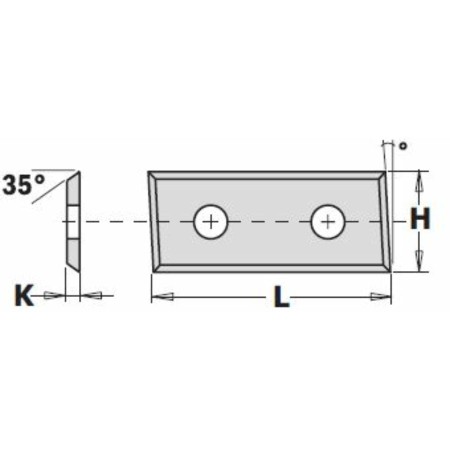 Cutit amovibil 31,5x9x1,5mm