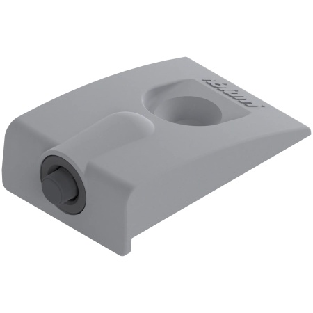 Distantier cu arc pentru front sertar, diam 5 mm, gri inchis-2.6mm gaurire gri-aluminiu