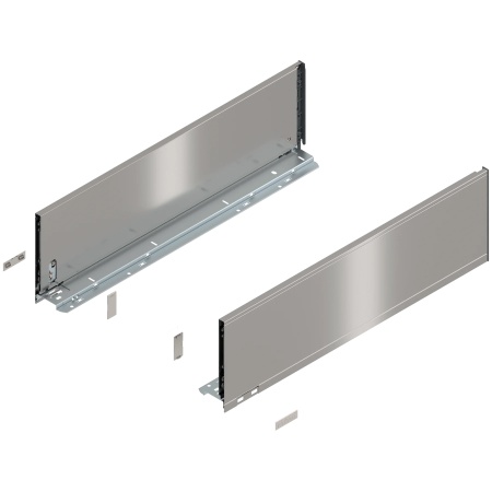 Laterala sertar LEGRABOX C 177 mm, NL=600 mm, dr+stg, pure, inox periat-lacuit