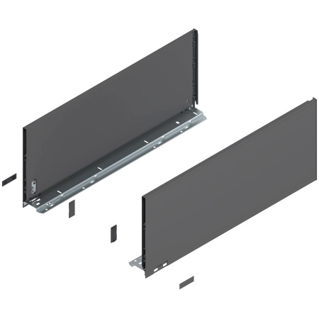 Laterala sertar LEGRABOX F 241 mm, NL=600 mm, dr+stg, pure, gri-orion mat
