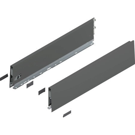 Laterala sertar MERIVOBOX K 550mm, dr+stg gri-orion mat, (129mm)