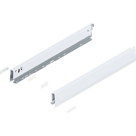 Laterala sertar MERIVOBOX N 500mm, dr+stg, alb-matase mat, (68,5mm)