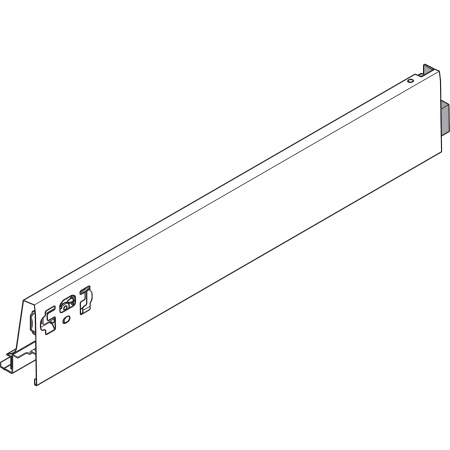 Laterala sertar TANDEMBOX M 83 mm, 300 mm, dreapta, pentru TANDEMBOX intivo/antaro, gri aluminiu