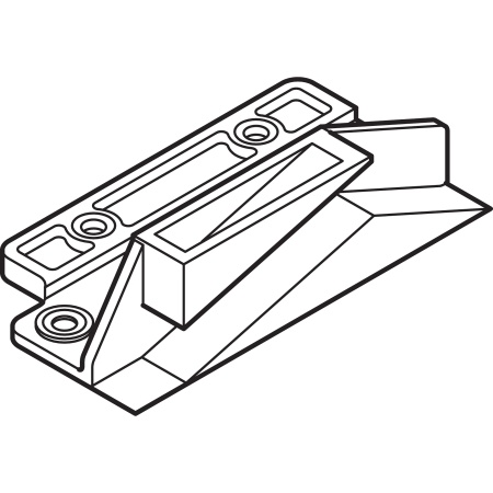 Piesa blocare pentru sertar METABOX, albcrem R9001 295.5300