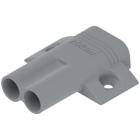Placuta adaptor BLUMOTION in cruce, 37x32 mm, plastic, culoare gri platină R7036