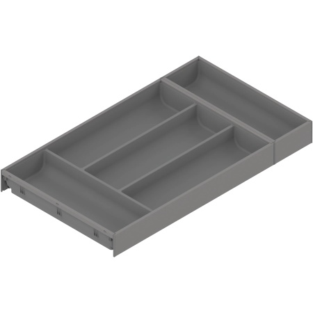 AMBIA-LINE Organizator tacamuri pt MERIVOBOX, 5 compartimente, NL 550 mm, latime 300 mm, plastic/otel, gri indiu mat