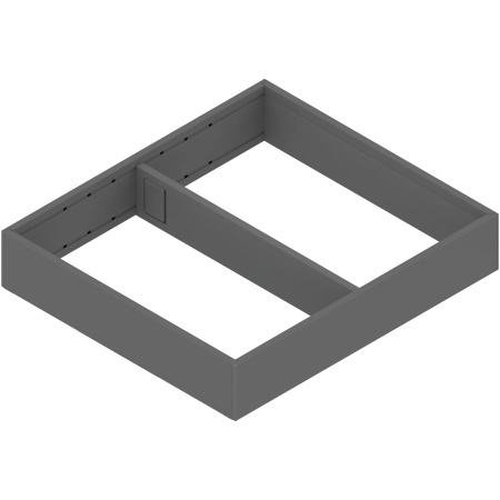 AMBIA-LINE Rama, pt LEGRABOX/MERIVOBOX Sertar, Otel, NL=300 mm, Latime=242 mm, gri-orion mat