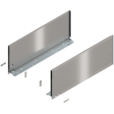 Laterala sertar LEGRABOX F 241 mm, NL=600 mm, dr+stg, pure, inox periat-lacuit