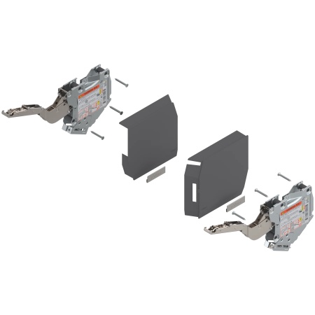 Mecanism ridicare AVENTOS HK-S, factor putere 220- 500, pt TIP-ON, gri-deschis/inox-g ( set 2 bucati )