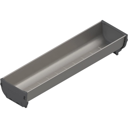 ORGA-LINE, Caseta organizare, lungime=352mm, latime=88mm inox-periat/gri inchis