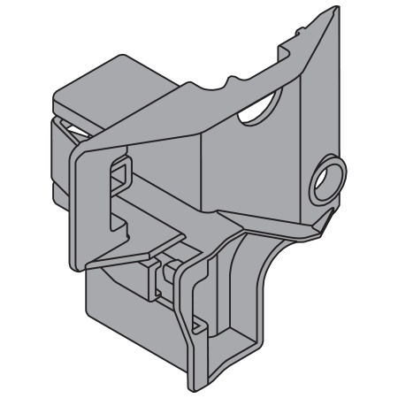 Piesa de ghidare pentru parghie SERVO-DRIVE, gri inchis R7037