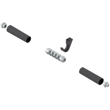 Piesă de îmbinare pentru bara de stabilizare AVENTOS HL top, rotund, Lungime: 80 mm