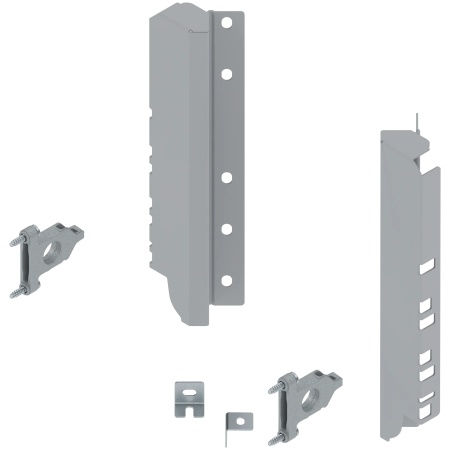 Set cuplaj front EXPANDO pt TANDEMBOX antaro/plus SPACE CORNER, gri inchis/gri aluminiu