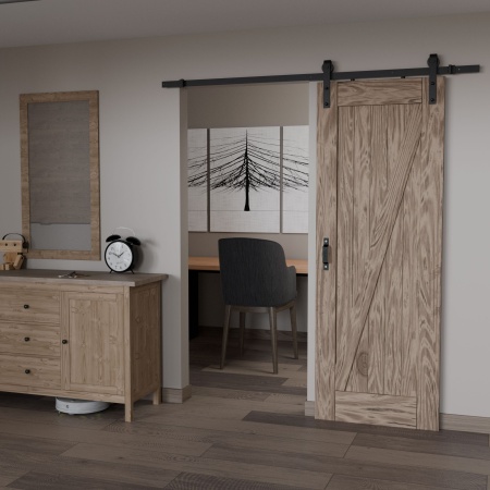 Sistem usa culisare superioara, SD003 300cm, negru mat