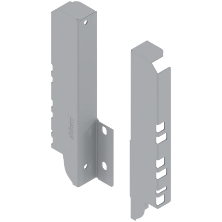 Suport spate sertar, dr+stg pt extragere sub chiuveta C (192mm), gri aluminiu