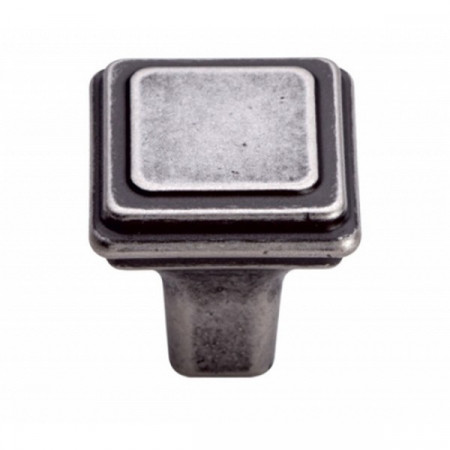Buton metalic - GR38 - antichizat argintiu