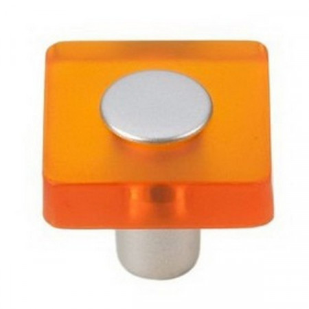 Buton plastic SIRO ( mobilier copii ) - Patrat portocaliu