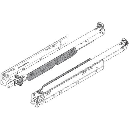 Glisiera MOVENTO cu BLUMOTION S, NL=320, 40kg, Extragere totala