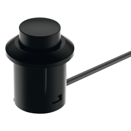 Intrerupator led eco on/off, negru, D12mm, cu cablu 2ml