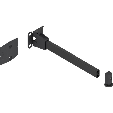 REVEGO duo - Reazem usa spre interior set, inclusiv suport pentru basculare, lungime sprijin 218 mm, negru