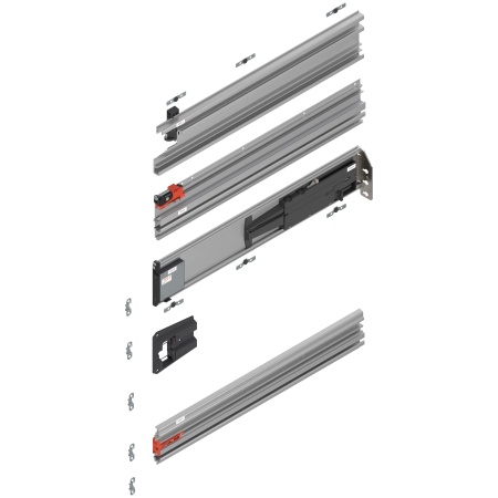 REVEGO duo - sina de glisare tip pocket set, NL=750 mm, dreapta