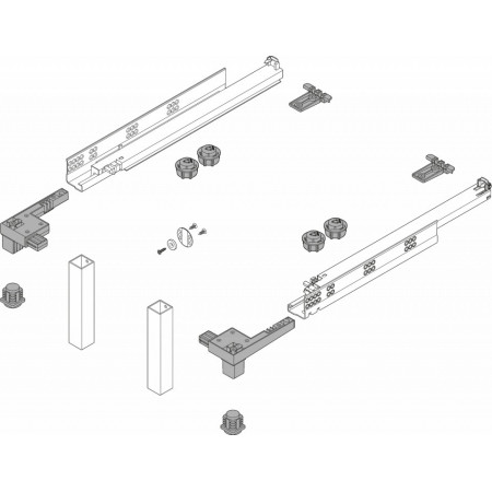 SPACE STEP L=460mm Gri-orion Z95.4600