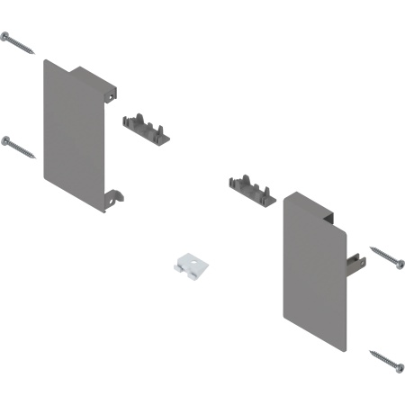 Suport front dr+stg, pt sertar interior MERIVOBOX, M, pentru sertar interior, gri indiu mat