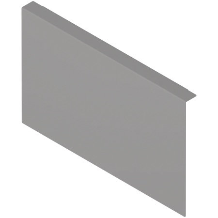 AMBIA-LINE Adaptor perete posterior din lemn, pt MERIVOBOX Extragere cu front inalt inaltime C, Otel, gri indiu mat