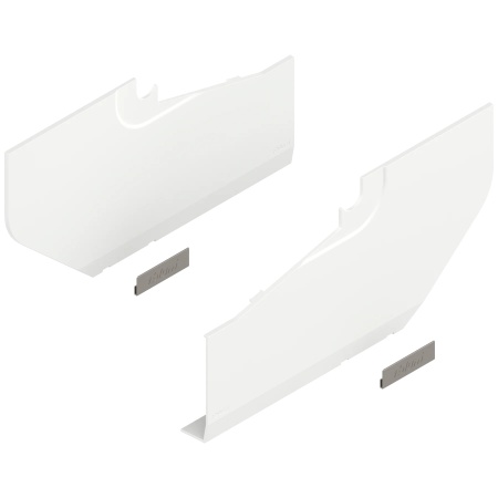 Capac acoperire pentru mecanism ridicare AVENTOS HS, dreapta+stanga, alb-matase/inox