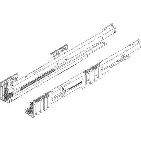 Sina de corp dr+stg MERIVOBOX, 600mm, 70kg, 453.6001B
