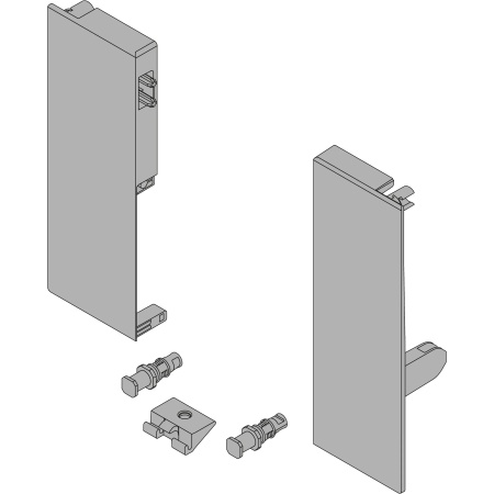 Suport front inaltime C pt extragere interioara 1x lonjeron TANDEMBOX antaro, dreapta+stanga, Seidenweiss