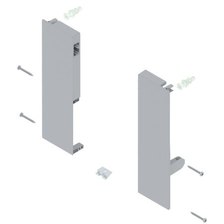 Suport front inaltime D pt extragere 1x lonjeron TANDEMBOX antaro, dreapta+stanga, gri-aluminiu