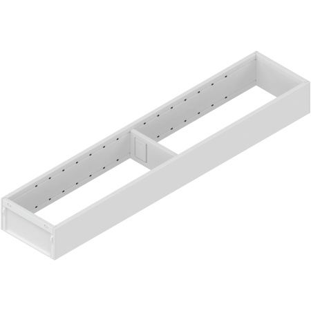 AMBIA-LINE Rama, pt LEGRABOX/MERIVOBOX Sertar, Otel, NL=500 mm, Latime=100 mm, alb-matase mat