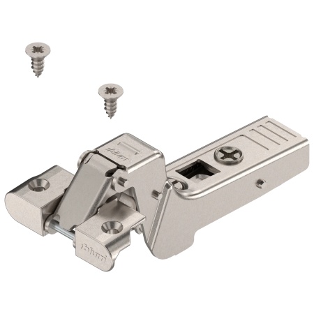Balama CLIP-top 95°, pentru rama aluminiu, usa incadrata, cu suruburi, balama inchisa, nichel 71T970A