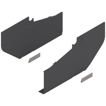 Capac acoperire pentru mecanism ridicare AVENTOS HS, dreapta+stanga, gri inchis/inox 20S8020