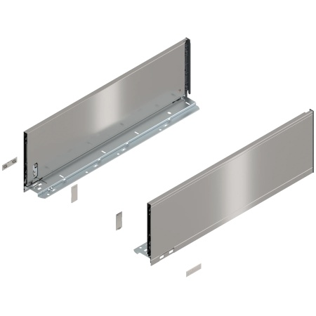 Laterala sertar LEGRABOX C 177 mm, NL=550 mm, dr+stg, pure, inox periat-lacuit
