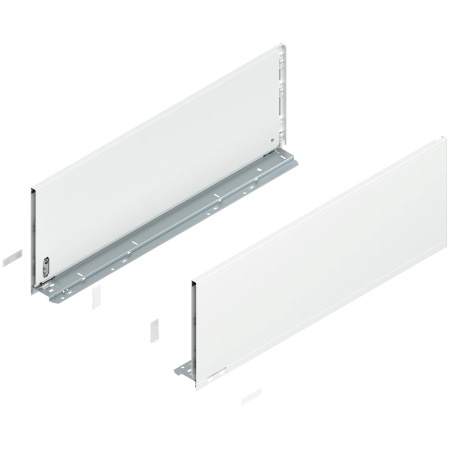 Laterala sertar LEGRABOX F 241 mm, NL=650 mm, dr+stg, pure, alb-matase mat