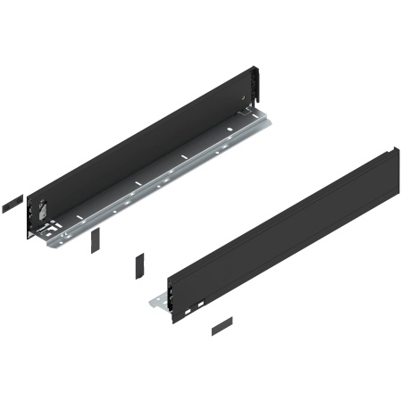 Laterala sertar LEGRABOX M 550 mm, dr+stg, negru carbon mat (M=90,3mm) 770M5502S Z R+L V1 CS-M