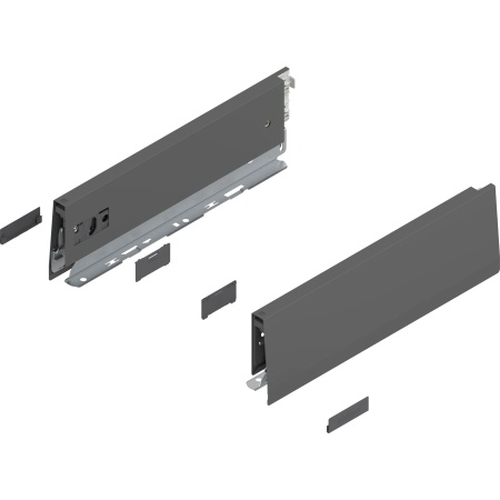 Laterala sertar MERIVOBOX M 300mm, dr+stg, gri-orion, (91mm) new